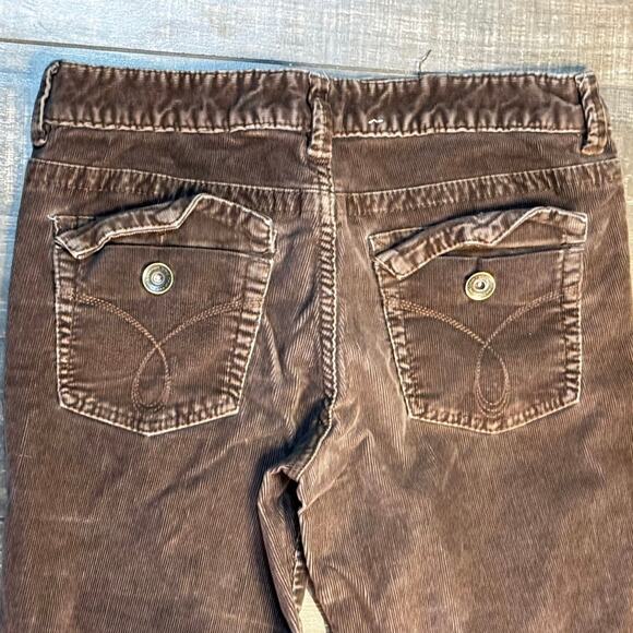 CALVIN KLEIN Mid Rise Brown Corduroy Boot Cut Women's Size 8x29 Casual Work - Picture 6 of 6